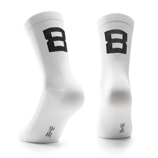 Assos Poker Socks Sokken Wit