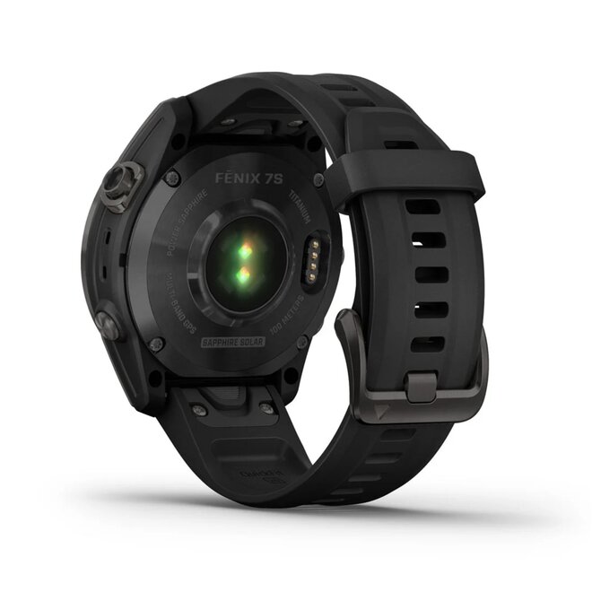 Garmin fēnix 7S – Sapphire Solar Edition Zwart