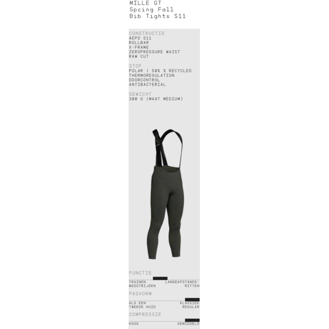 Assos Mille GT Spring Fall Bib Tights S11 Bruin