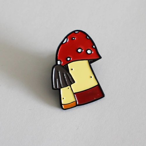 Creamlab Huoli Family Funghi Pin (Soft Enamel) by Taylored Curiosities