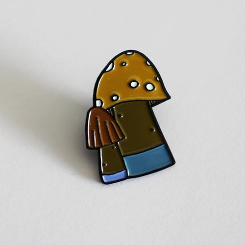 Creamlab Huoli Family Funghi Pin (Soft Enamel) by Taylored Curiosities