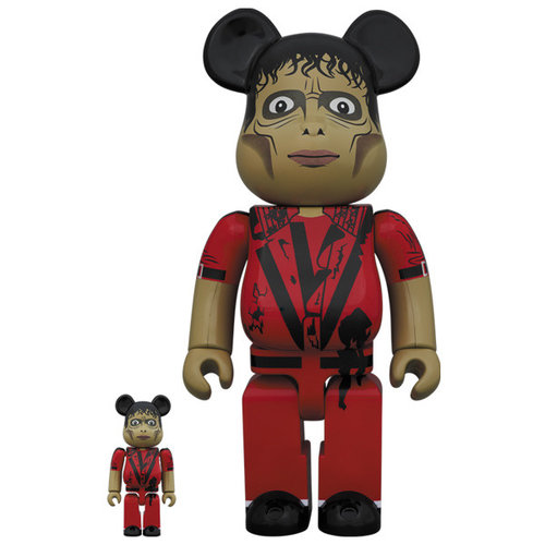 Medicom Toys 400% & 100% Bearbrick set - Michael Jackson (Zombie) Medicom Toys 400% & 100% Bearbrick set - Michael Jackson (Zombie)