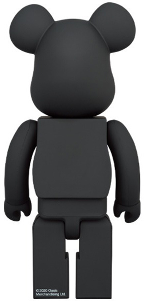 400% & 100% Bearbrick set - Oasis (Black Rubber) by Medicom Toys