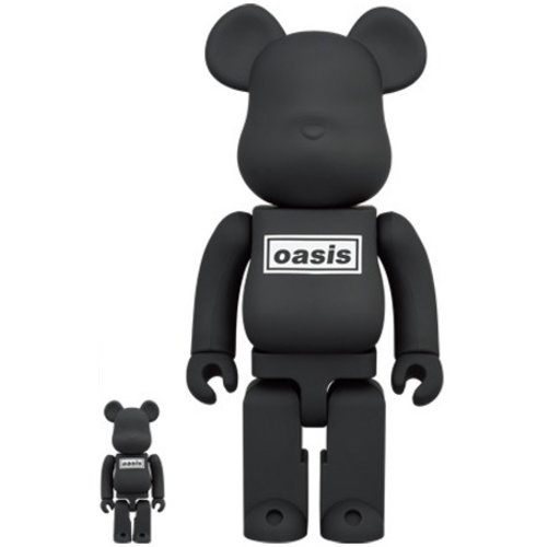 Medicom Toys 400% & 100% Bearbrick set - Oasis (Black Rubber) Medicom Toys 400% & 100% Bearbrick set - Oasis (Black Rubber)