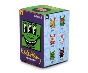 Kidrobot KEITH HARING Dunny 3” Mini Series BLUE with Crawling New Open Blind Box 