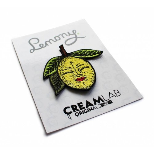 Creamlab Lemony Embroidered patch by Creamlab