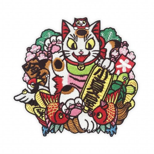 Creamlab Negora Kumade Embroidered patch by Konatsu Creamlab Negora Kumade Embroidered patch by Konatsu