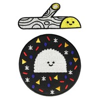 Treeson Embroidered patch set (Yellow & Black) by Bubi Au Yeung