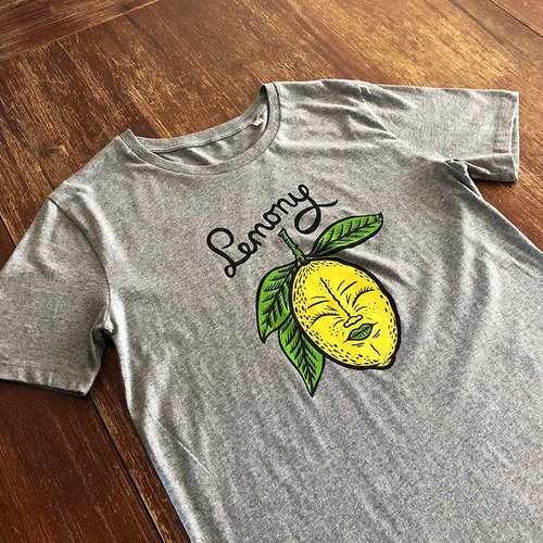 Creamlab Lemony (Mid Heather Grey) T-shirt by Kloes