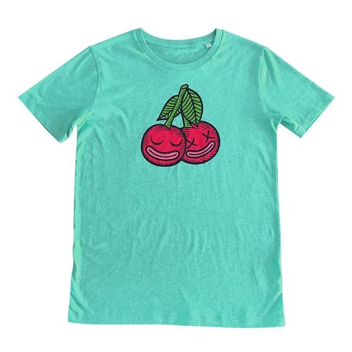 Creamlab Cherrysh (Mid Heather Green) T-shirt by Kloes