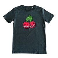 Cherrysh (Dark Heather Grey) T-shirt by Kloes