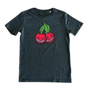 Creamlab Cherrysh (Dark Heather Grey) T-shirt by Kloes