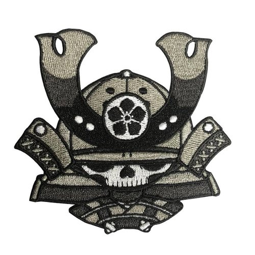 Skull Kid Katana (Black) Embroidered patch by 2Petalrose Skull Kid Katana (Black) Embroidered patch by 2Petalrose