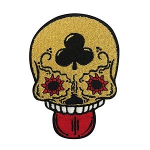 Creamlab Calavera (Gold) Embroidered patch by Kloes