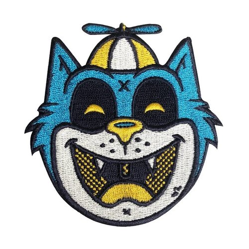 Creamlab Tommy the Cat (Blue) Embroidered patch by Ekiem