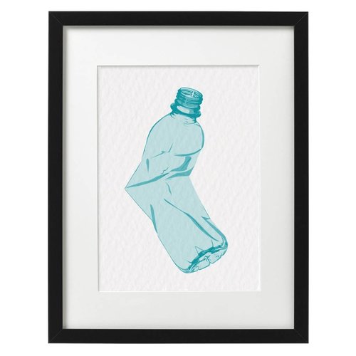 Creamlab Bottled in Blue Print (A3) by Tjelsie