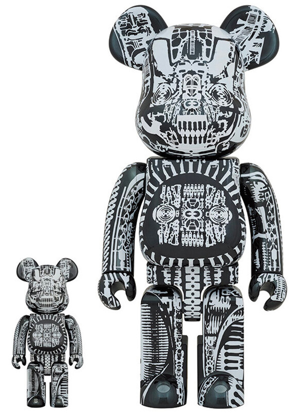 400% \u0026 100% Bearbrick set - H.R. Giger 