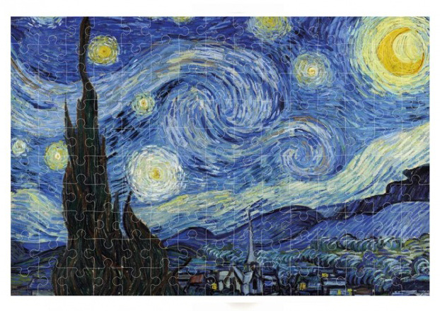 Micro puzzle 600 pièces le ciel étoilé (Starry night) de Van Gogh