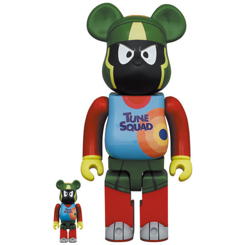 Medicom Toy 400% & 100% Bearbrick set - Marvin The Martian (Space Jam)