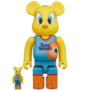 Medicom Toy 400% & 100% Bearbrick set - Tweety (Space Jam 2)