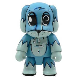 Toy2r 8" Qee Toxic Swamp Dog (Blue) by Joe Ledbetter