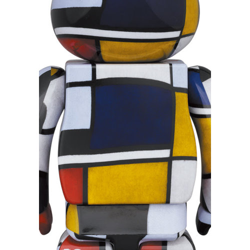 Medicom Toy 400% & 100% Bearbrick Set - Piet Mondriaan