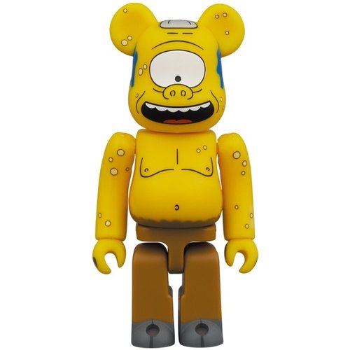 400% & 100% Bearbrick set - Cyclops (The Simpsons) by Medicom Toys