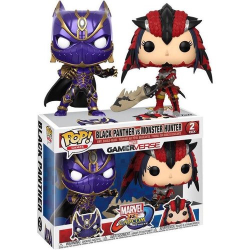 Funko Black Panther vs Monster Hunter (OG) #2-Pack (Marvel Gamerverse) POP! Games