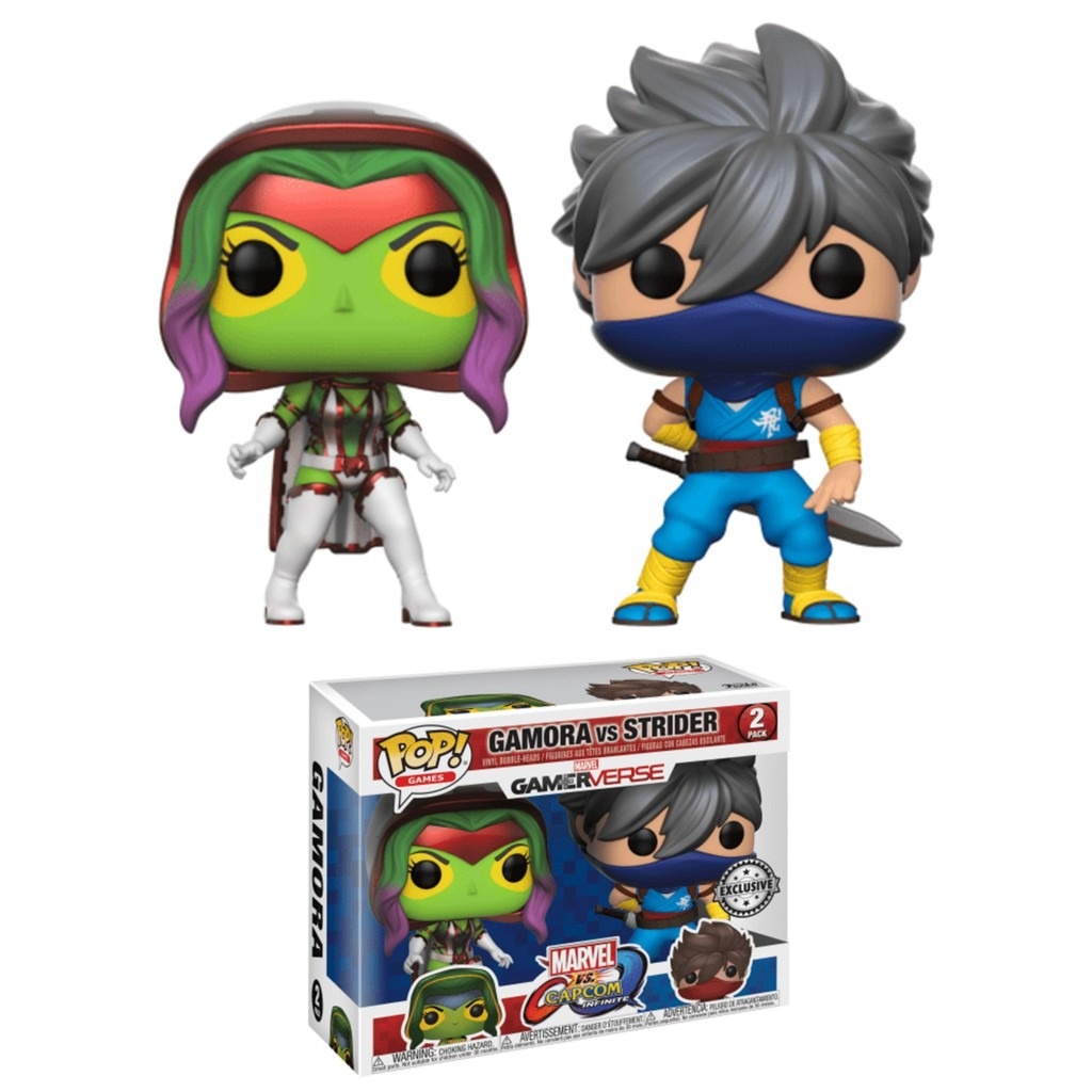 Gamora vs Strider #2-Pack (Marvel Gamerverse) POP! Games by Funko