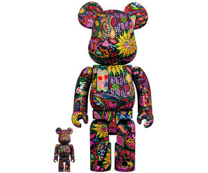 400% & 100% Bearbrick set - Psychedelic Paisley Amplifier by ...