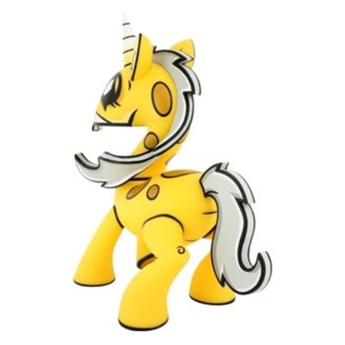 Kidrobot [USED] 8'' Unicornasaurus (Yellow) by Joe Ledbetter