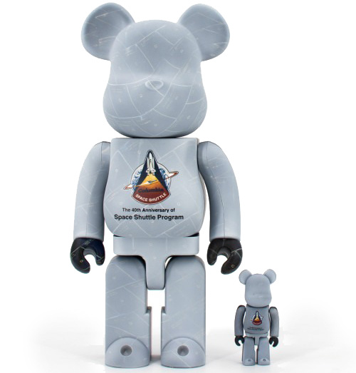 400% & 100% Bearbrick set - Space Shuttle Program (NASA) by