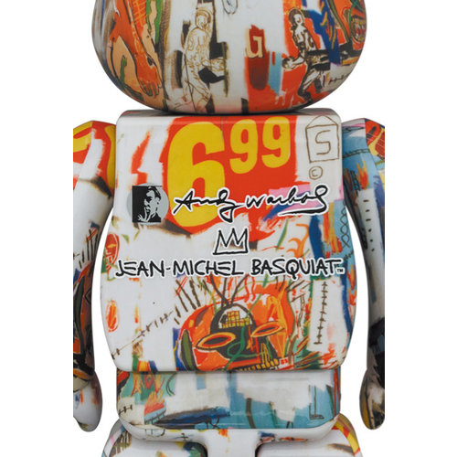 400% Bearbrick - Andy Warhol x Jean-Michel Basquiat (V4 - 6.99) by