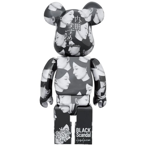 Medicom Toy 400%  & 100% Bearbrick set - Multiple Selves - Black Scandal (Yohji Yamamoto x Suzume Uchida)