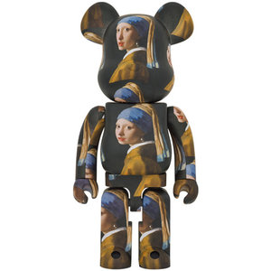 Medicom Toys 1000% Bearbrick - Girl with a Pearl Earring by Johannes Vermeer