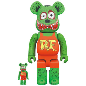 Medicom Toy 400% & 100% Bearbrick set - Rat Fink by Ed "Big Daddy" Roth
