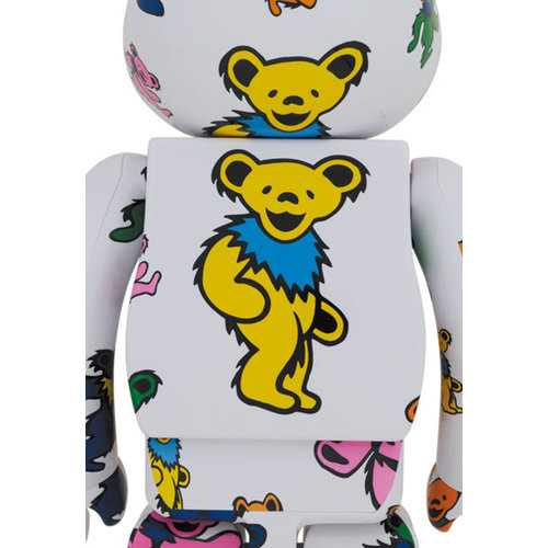 1000% Bearbrick - Grateful Dead (Dancing Bears Pattern) by Medicom