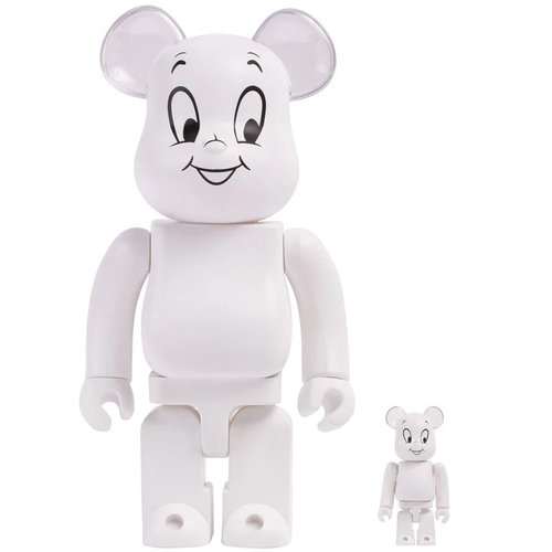 Medicom Toy 400% & 100% Bearbrick set - Casper (The Friendly Ghost)