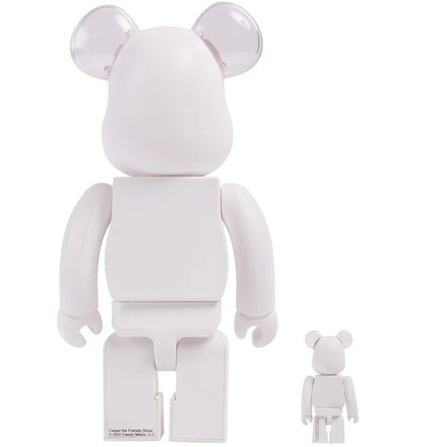 Medicom Toy 400% & 100% Bearbrick set - Casper (The Friendly Ghost)