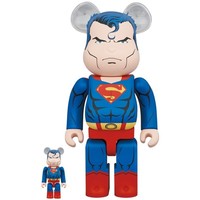 400% & 100% Bearbrick set - Superman (Batman: Hush)