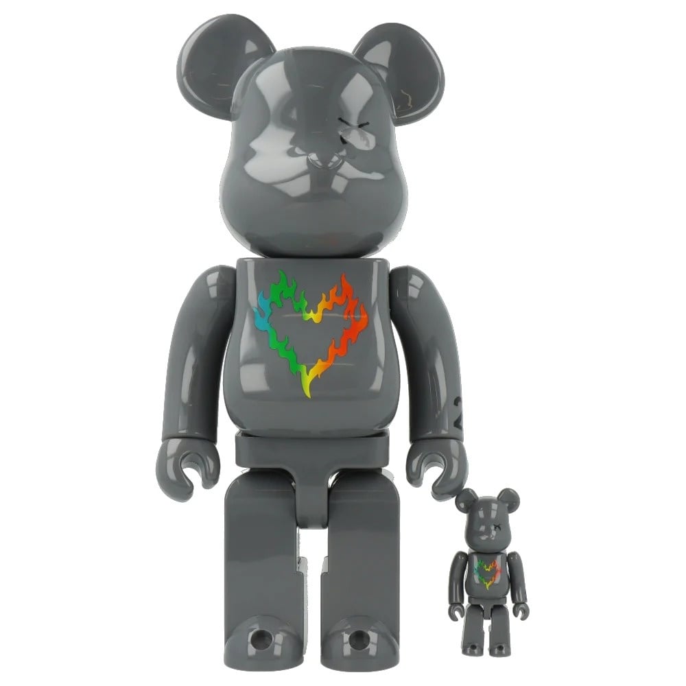 400% & 100% Bearbrick Set - Roarguns (20th Anniversary by Medicom Toys