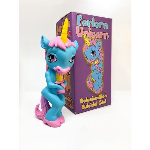 POPaganda Forlorn Unicorn (Blue) by Ron English