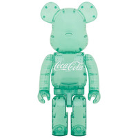 400% & 100% Bearbrick Set - Coca-Cola (Georgia Green) by Medicom