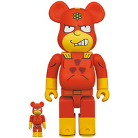 400% & 100%  Bearbrick set - Radioactive Man (The Simpsons)