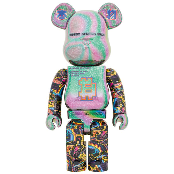 1000% Bearbrick - Excalibur (Satoshi Nakamoto) by Medicom Toys