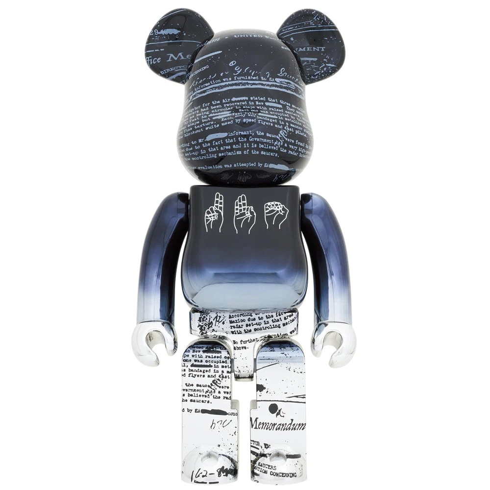 BE@RBRICK MY FIRST CLEAR BLACK / UFO set