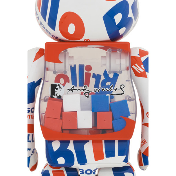 400% & 100% Bearbrick set - Andy Warhol (Brillo 2022) by