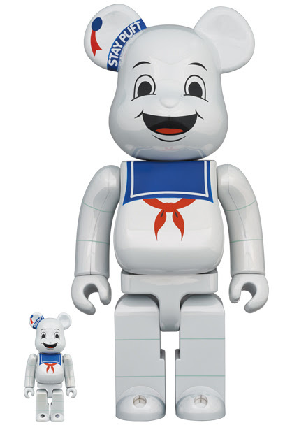 400% & 100% Bearbrick set - Stay Puft Marshmallow Man (White