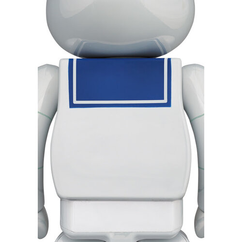 Medicom Toy 400% & 100%  Bearbrick set - Stay Puft Marshmallow Man (White Chrome)