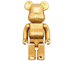 400% & 100% Bearbrick Set - Yu-Gi-Oh! (Millennium Puzzle - Light